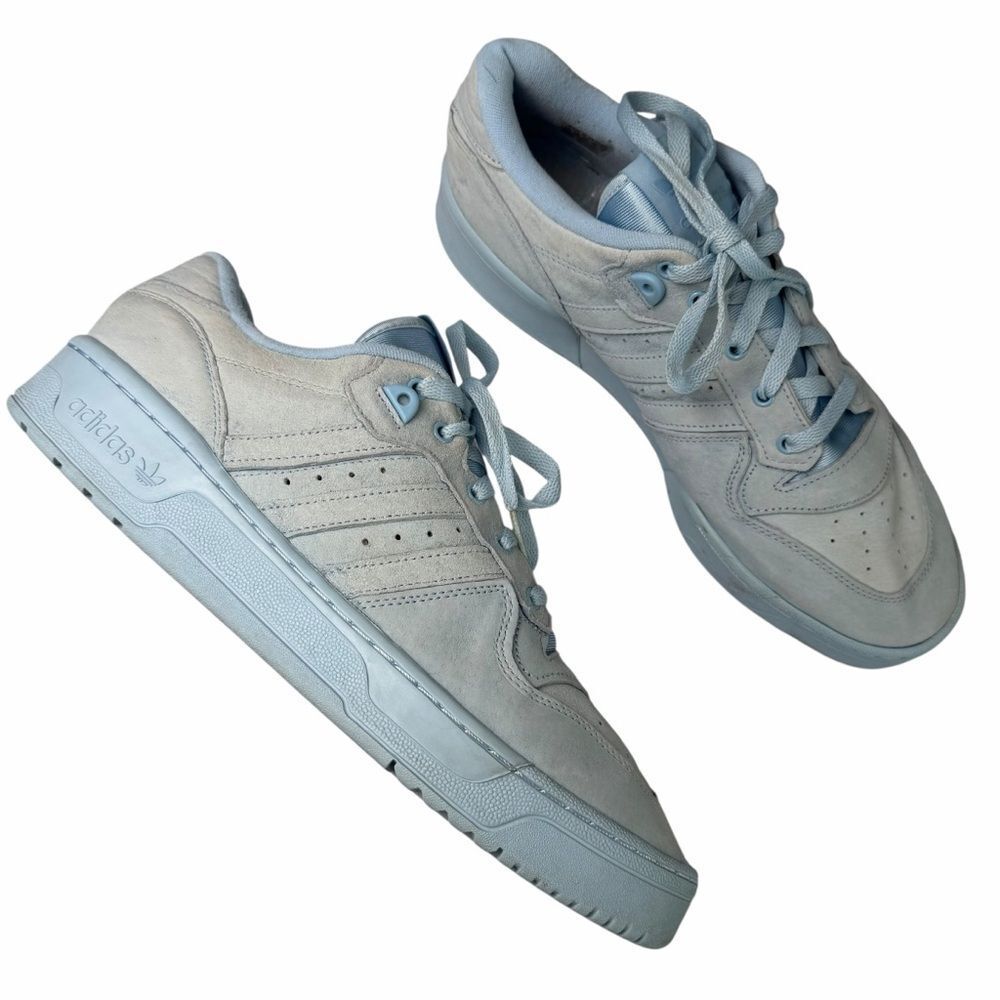 Adidas Rivalry Low Clear Sky suede Sneakers men’s 12.5 RARE designed in France